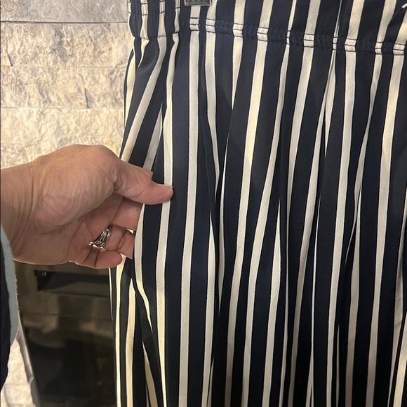 J. Crew Navy and white Pleated - Picture 4 of 10